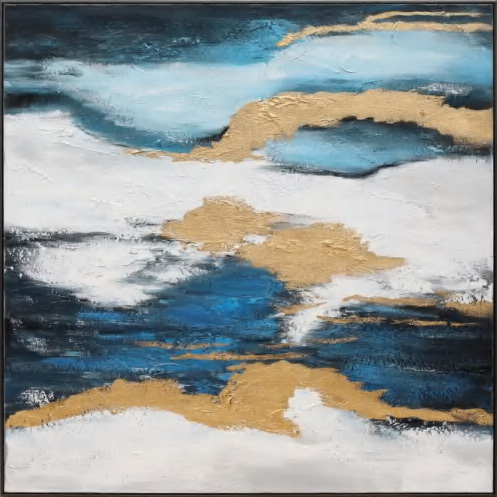 Hand-painted canvas, 100 × 100 cm, HP-100X100-0588