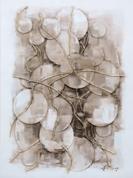 Hand-painted canvas, 90 × 120 cm, HP-120X90-0886